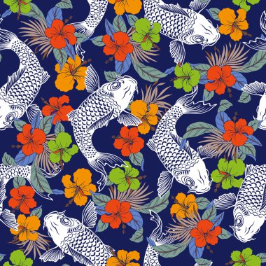 Hibiscus sazan desen