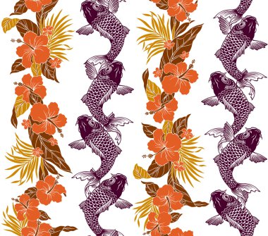 Hibiscus sazan desen