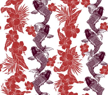 Hibiscus sazan desen