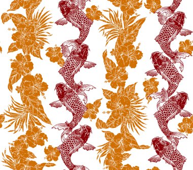 Hibiscus sazan desen