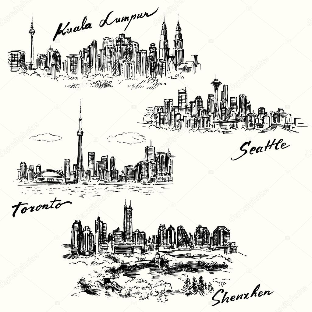 Toronto, Seattle, Kuala Lumpur, Shenzhen