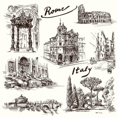 Roma - elle çizilmiş koleksiyonu