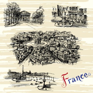 Fransa - Paris, Nice - el çekilmiş koleksiyonu