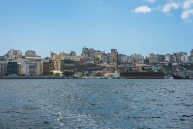 Salvador 'un güzel şehri, aşağı ve yukarı şehrin manzarası - Salvador, Bahia, Brezilya