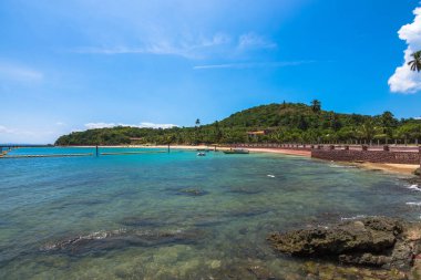 Güzel Frades Adası manzarası (Ilha dos Frades) - Salvador, Bahia, Brezilya