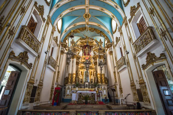 Salvador Bahia Brésil Novembre 2020 Vue Intérieure Église Notre Seigneur — Photo