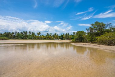 View of the Fifth Beach (Quinta Praia) at Morro de Sao Paulo - Bahia, Brazil