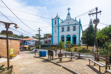 Morro de Sao Paulo, Bahia, Brazil, November 2020 - view of the historical center of Morro de Sao Paulo