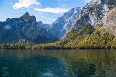 Knigssee 'nin güzel manzarası - Schnau, Almanya