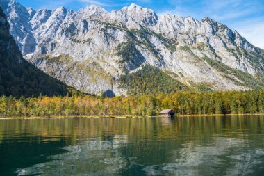 Knigssee 'nin güzel manzarası - Schnau, Almanya