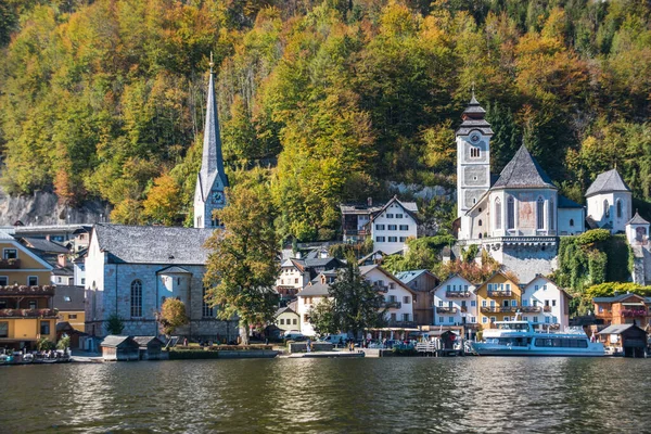 Hallstatt 'ün güzel manzarası, Unesco Dünya Mirası Köyü - Hallstatt, Avusturya