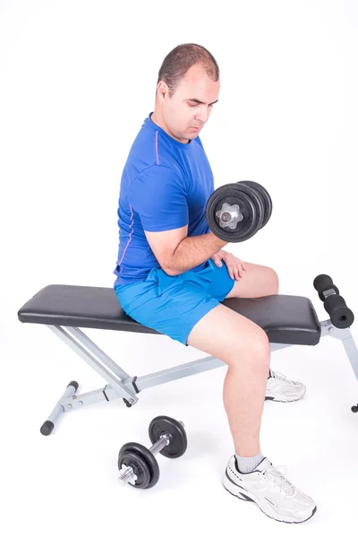 Hombre haciendo ejercicio — Foto de Stock