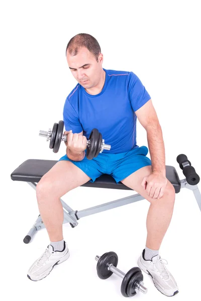 Hombre haciendo ejercicio — Foto de Stock