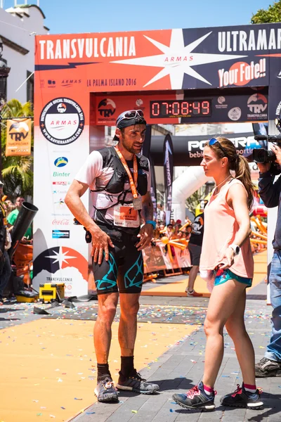 Vinnaren av Transvulcania — Stockfoto