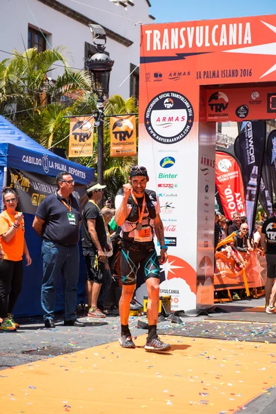 Vinnaren av Transvulcania — Stockfoto