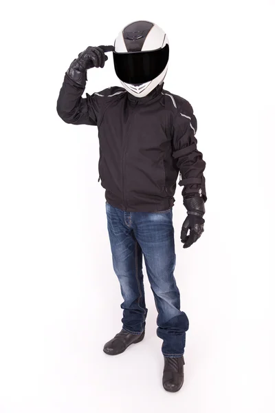 kask ile motorcu