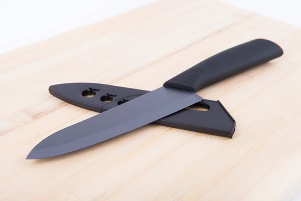 Zestaw noży czarny — Zdjęcie stockowe
