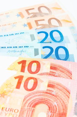 10 20 ve 50 euro faturaları