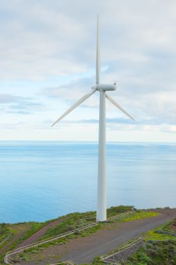 yeşil çayır üzerinde yel değirmeni