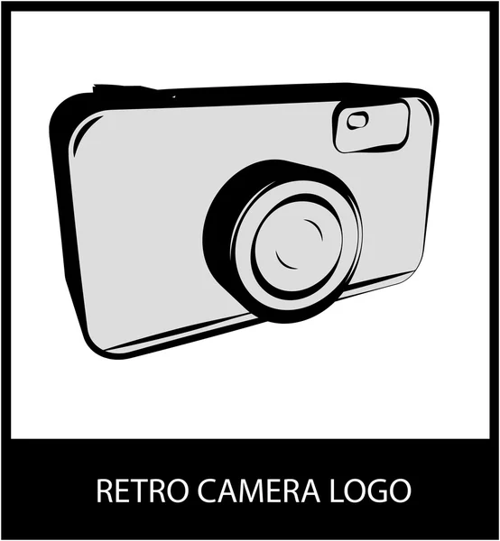 Retro fotoaparát logo — Stockový vektor