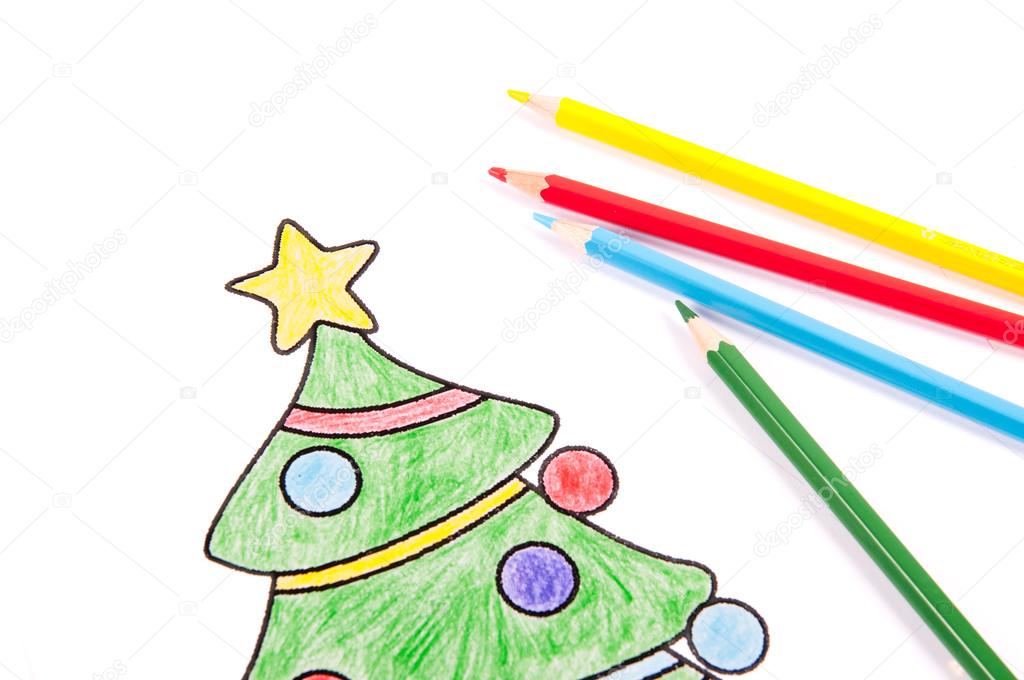 Desenho de uma árvore de Natal fotos, imagens de © daniel_mr #91870494