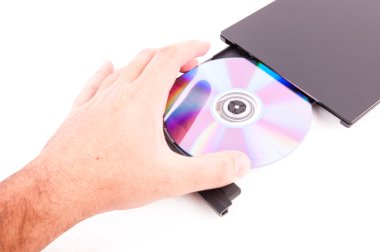 DVD oynatıcı açık