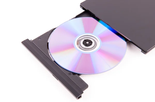 DVD-програвач відкритим — стокове фото