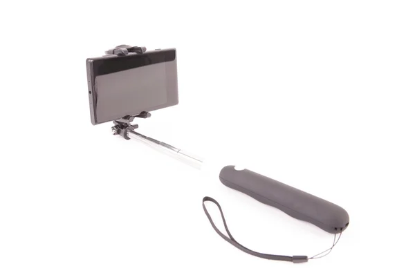 Смартфон на селфи с палкой — стоковое фото