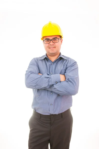 Engineer with helmet — Stock Photo, Image