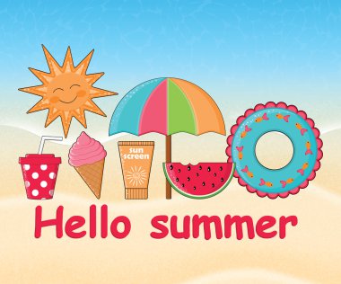 arka plan vektör yaz gün