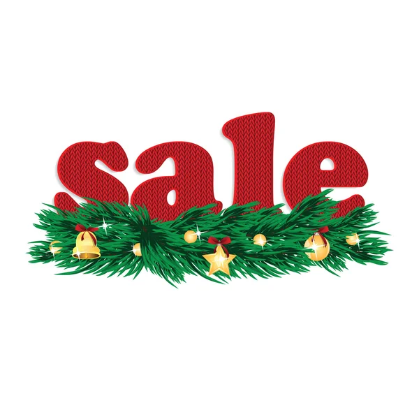 Christmas and New Year sale — Stock Vector