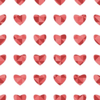 Sevgililer günü kalpleri ile Seamless Modeli 