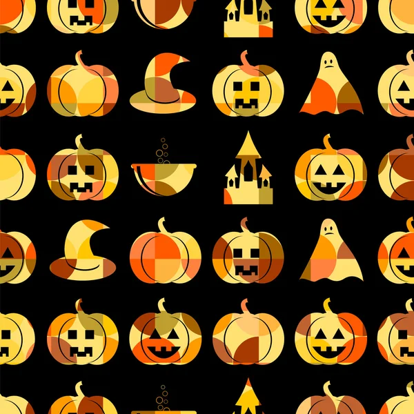 Modèle sans couture pour Halloween — Image vectorielle