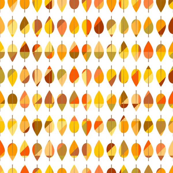 Seamless pattern from autumn leaves — Stock Vector