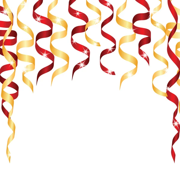 Serpentine de Noël et du Nouvel An isolé sur fond blanc — Image vectorielle