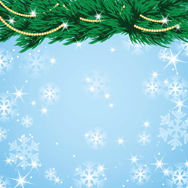Nouvel An et conception de Noël avec arbre de Noël et Noël — Image vectorielle