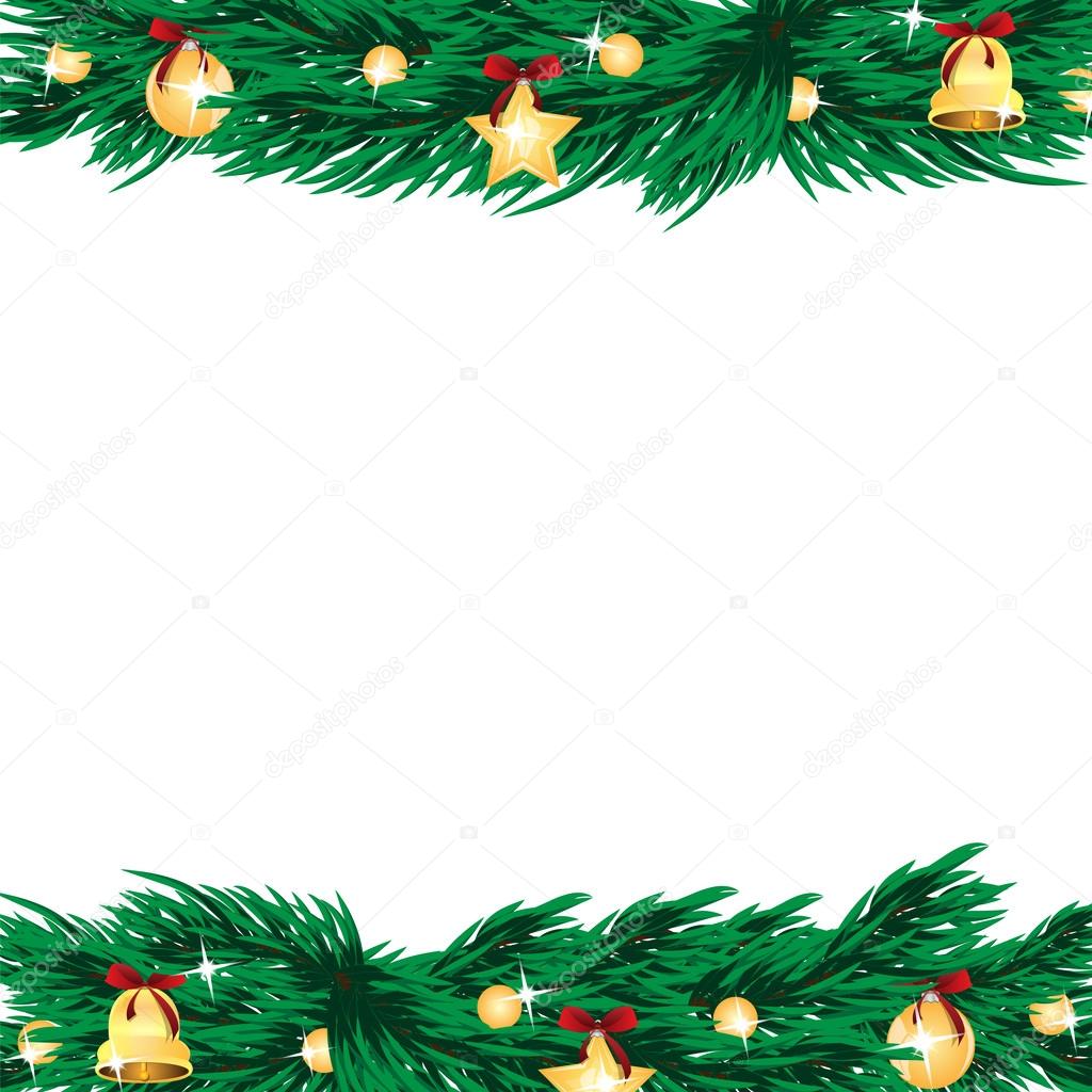 Christmas and New Year background with Christmas tree and Christ