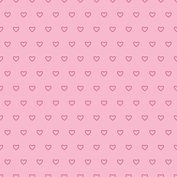 Nahtloses Muster mit Herzen für den Valentinstag — Stockvektor
