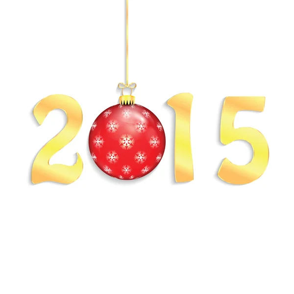 Happy 2015 nyår med Christmas småsak — Stock vektor