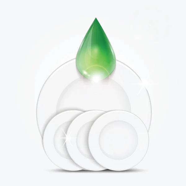 Temiz yemekler ve yeşil damla