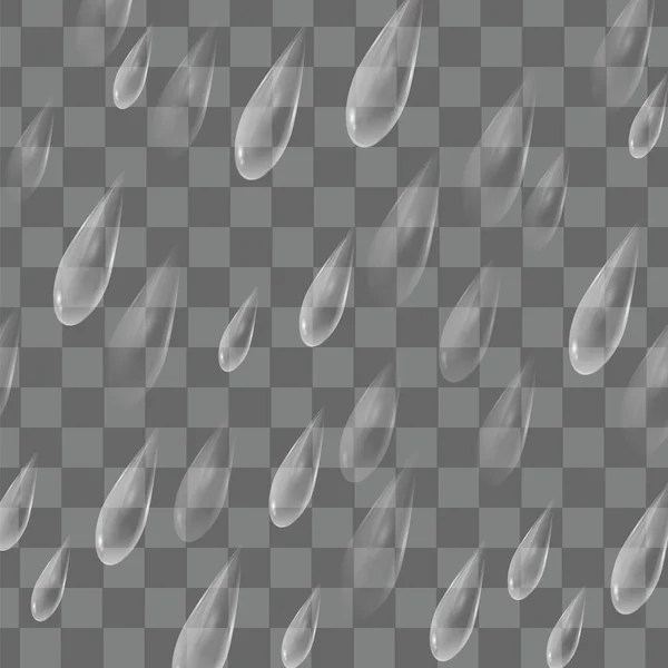 Fondo con gotas de lluvia — Vector de stock