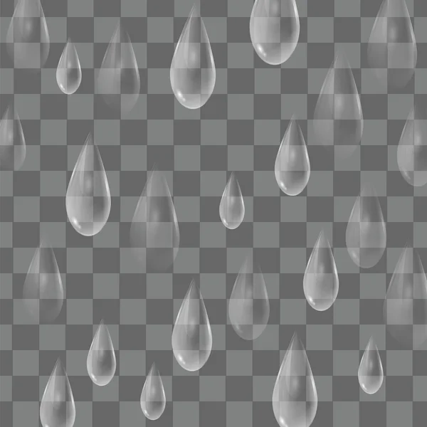 Fond avec gouttes de pluie — Image vectorielle