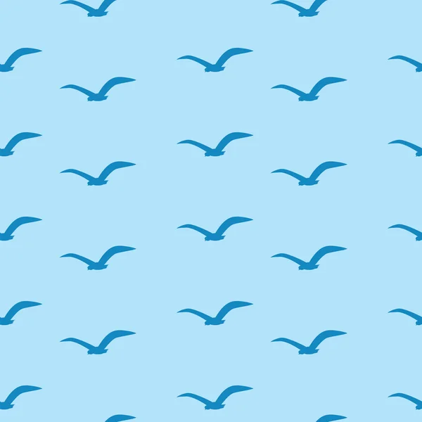 Las gaviotas están volando. — Vector de stock