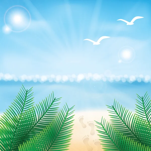 Playa Paradise . — Vector de stock