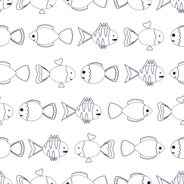 renkli balık ile Seamless Modeli