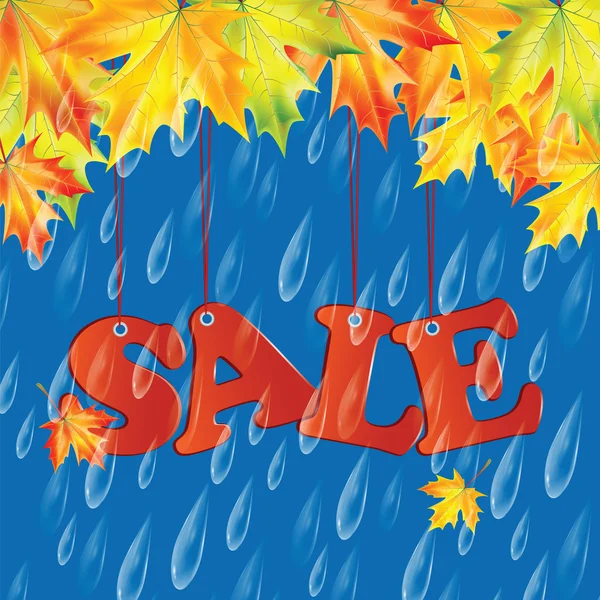 Autumn sale — Stock Vector