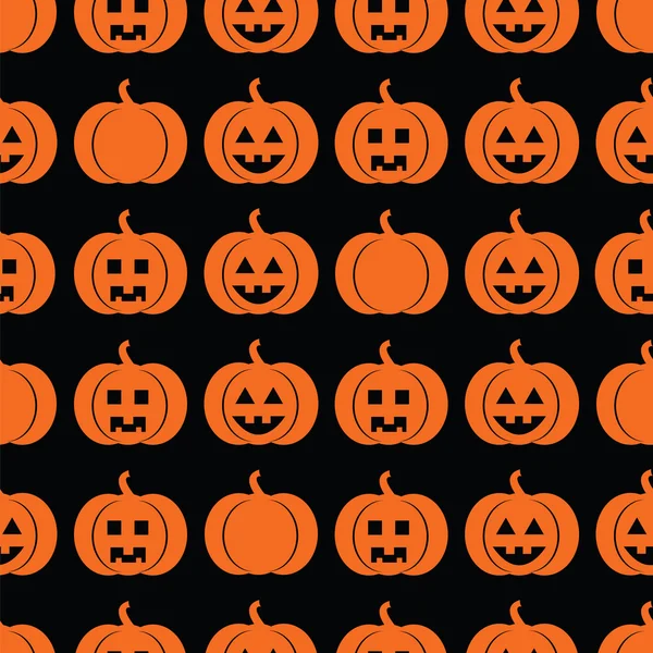 Seamless pattern with pumpkins for Halloween — Stock Vector