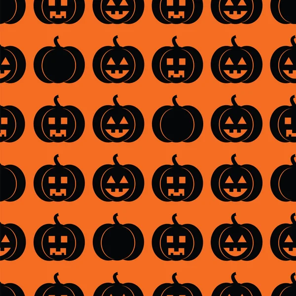 Seamless pattern with pumpkins for Halloween — Stock Vector