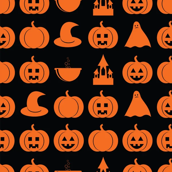 Patrón sin costuras para Halloween — Archivo Imágenes Vectoriales