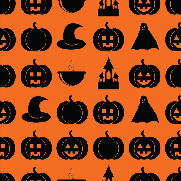 Patrón sin costuras para Halloween — Archivo Imágenes Vectoriales